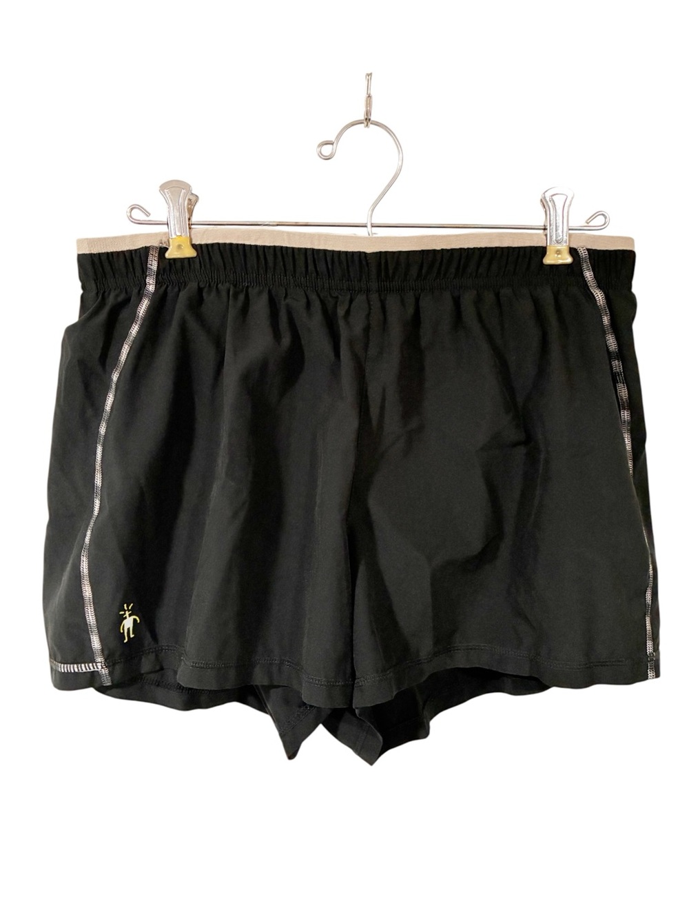 Smartwool Merino Sport Lined 5" Shorts Mens Black Brief Liner Wool Size Medium